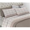 Galeone - Biancheria e Tessuti Completo Lenzuola 100% Cotone - King Size, Letto 180x190 | Set EZIO 2 Federe, Lenzuolo Sopra, Lenzuolo Sotto con Angoli | Cotone - Tessuto Morbido, Traspirante | Made in Italy - GALEONE