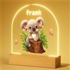 iDIY Lampada Personalizzata con Nome - Lampada Notturna per Bambini, Regalo Neonato, Idea Battesimo Bimbo, Nascita Bimba - Koala