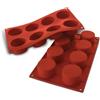 Silikomart SF028 Stampo Silicone 8 Cilindri Ø60mm, Monoporzione, Italy