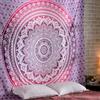 RAJRANG Arazzo hippie rosa Mandala Arte bohémien Elefante Decorazione da parete Boho Trippy Beach Arazzi Decorazione soggiorno indiano - 213 x 137 cm