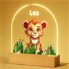 iDIY Lampada Personalizzata con Nome - Lampada Notturna per Bambini, Regalo Neonato, Idee Regalo Battesimo Bimbo, Regalo Nascita Bimba - Leone