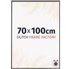 Dutch Frame Factory - Cornice 70x100 cm Antracite - Plastica | Vetro acrilico antiriflesso, Montaggio a parete, Adatta per foto, poster o puzzle, Made in Holland
