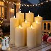 Ketom 8 Pezzi Candele LED da Esterno, Candele a Batteria con Telecomando