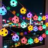 CHENBOOW Catena Luminosa da Calcio,20 Lucine da Calcio a LED 3M,LED Indoor Outdoor Fairy Soccer a Forma,Catena Luminosa LED,per Feste a Tema,Natale,Decorazione Interni,Feste