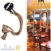 Nizirioo Lampadario a Sospensione Vintage 3 Teste - Corda di Canapa 100 cm - Lampada Retrò E27 Con Cavo Creativo