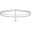 NovaNavel Catena corpo sfere in argento