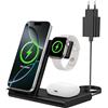 WATOE Stazione di Ricarica Wireless 3 in 1 per iPhone Apple Watch e AirPods