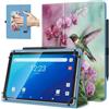 TiMOVO Custodia Universale per Tablet Android 10,1", Orchidea e Colibrì