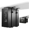 Upvera Porta PC Sotto Scrivania Regolabile in Metallo, Supporto Case Desktop 40 kg, Montaggio Verticale o Orizzontale, Salvaspazio per Ufficio e Gaming