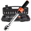 ATsafepro 14 Pezzi Chiave Dinamometrica 1/4", 1-25 Nm Chiavi Dinamometriche Bici, 72 Denti,Prolunga, 3/8" Adattatore, Punte (Esagonali e Torx), per La Riparazione Biciclette, Motociclette