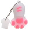xichuangyuXCY Chiavetta USB in silicone a forma di artiglio di gatto, regalo creativo per gli amici (bianco, 64 GB)