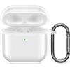 kwmobile Custodia Protettiva Compatibile con Apple Airpods 4 - Cover Box Portauricolari in Silicone TPU - Soft Case - trasparente