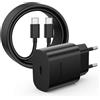 LumFocus USB C Charger 30W Super Fast Charge for Samsung Galaxy S26/S25/S24 Ultra/S23+/S23 Ultra/S22/S21/Note20, iPhone Google Pixel, Sostituzione USB C Mani Plug Adapter Quick Charger + 2M Type-C
