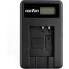 Norifon CGA-S007 LCD USB Caricatore per Panasonic DMC-TZ11, DMC-TZ15 | Compatibile con Panasonic DMC-TZ4, DMC-TZ5, Lumix DMC-TZ1, DMC-TZ2, DMC-TZ3, DMC-TZ4K, DMC-TZ4S, DMC-TZ50