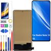 HLYGZX Display Schermo per Redmi Note 14 5G TFT Senza Impronte Digitali | con kit di riparazione，TFT LCD，HD Display，Sostituire lo schermo,per Modello：24094RAD4G
