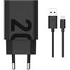 TELEFONMAX Caricatore originale USB-A MC-209 da 20 W, con cavo di ricarica USB C, adattatore di ricarica rapida, compatibile per Lenovo Tab P12 P12 Pro P11 P11 Plus M11 M10 M9 M8