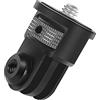 TONAUP Adattatore per fotocamera in alluminio da 1/4 pollici per GoPro, Sony, Xiaomi o altre azioni Kamaras