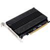Mumuve NVME M2 M-KEY SSD RAID PCIE X16 Scheda adattatore di espansione PCIE Scheda split PCIE con dissipatore di calore completamente in alluminio Pad M2 SSD a PCIE Adattatore NVME M2 M-KEY PCIEX16 4 RAID