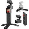 FeiyuTech Feiyu Pocket 3 Combo [ufficiale] Action Camera stabilizzata senza fili staccabile a 3 assi, 12 MP, FOV 130°, CMOS da 1/2,3, video 4K 60, magnetico, tracciamento AI, per sport/moto/viaggi (telecomando