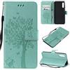 Fatcatparadise Cover per Samsung Galaxy A50/A50S/A30S, Custodia Samsung A50/A50S/A30S, Custodia Portafoglio a Libro in Pelle Flip Cover e TPU Silicone con Funzione Supporto Magnetica (Verde)