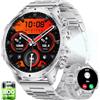 SUNKTA Orologio da uomo militare, batteria da 800 mAh, 1,85 pollici, con display HD con torcia/100+ modalità sportive, IP68, impermeabile, orologio fitness con spO2/frequenza cardiaca, monitor del