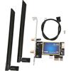 POENVFPO Scheda WiFi PCIe per PC, Adattatore 1200Mbps Dual Band con Bluetooth 4.0, per Gaming e Streaming HD