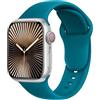 SRena C1B for Cinturino Apple Watch 38 40 41 42 44 45 46 mm,Ultra e Ultra 2,SE,Serie 7/8/9/10 - Compatibile con Tutti i Modelli,Blu Lago Profondo