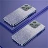 PAIX Custodia Telefono Trasparente Compatibile con Realme C63/Realme C61 Cover Cornice Elettroplaccata Gradiente Glitter Protettiva Sottile TPU