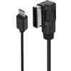 JSER Adattatore Media Port In AMI MDI a USB-C Type-C e cavo di alimentazione AUX audio da 3,5 mm da 30cm compatibile con sistema MMI 3G per auto VW AUDI serie 2014 A4 A6 Q5 Q7