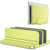 OMOTON Supporto verticale per laptop [versione doppia aggiornata], supporto da tavolo in alluminio per Mac Book con dimensioni regolabili, adatto a tutti i Mac Book, Surface, Chrome Book e laptop da