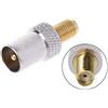 huiouer SMA femmina Jack a TV IEC maschio spina coassiale adattatore RF connettore nichelato