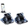 Generic Supporto da auto girevole a 360° per cruscotto, base antiscivolo con blocco automatico, funzionamento con una sola mano, per navigare in vivavoce, universale, compatibile con tutti gli smartphone