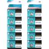 SHYYOULQE Cella precisa della batteria a bottone CR1220 del litio CR1220 3V di potere adatta per vari usi batteria a bottone a distanza