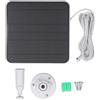 Jectse Caricabatterie da Pannello Solare da 12 W per Ring Camera, Pannello Solare Regolabile a Parete Impermeabile IP65 a Ricarica Rapida con Cavo da 9,8 Piedi per Ring Batteria per