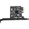 Bewinner Scheda PCIE USB 3.2 Gen 2 10 Gbps a 2 Porte, Scheda di Espansione PCIE a USB 3.2, Scheda di Espansione PCI Express Doppia Tipo C per PC Desktop per