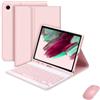 Generic XYAL Covers e Custodie, Tastiera Staccabile, Custodia Protettiva in Pelle Flip Compatibile con Samsung Galaxy Tab A7 10.4 Pollici (T500/T505)(Pink+Keyboard+Mouse)