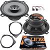 EvoTuning 2 Casse Altoparlanti Posteriori Hertz 160W per Fiat Grande Punto, Punto Evo, Fiat Bravo dal 207, Fiat Tipo dal 2015, Panda 312 dal 2012, Set 2 Coassiali X130 13 cm + Anelli e Cavi Adattatori