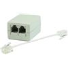 Mach Power Filtro ADSL RJ11, Riduce Interferenze su Linea Telefonica, Connessione Internet Stabile e Pulita, Compatibile con Router e Telefoni, Plug & Play (FL-ADSL-RJS)