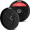 Pyle Casse Audio Marine, Altoparlanti Auto da 16,5 cm, Speaker Stereo da Esterno Impermeabili e Resistenti alle Intemperie, 2 Vie, 240 Watt, Design Sottile a Basso Profilo, 1 Coppia, Nero