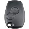 LINGXIYA Custodia di ricambio per chiave auto per Renault Clio Kangoo Megane Laguna Modus Dacia Twingo, 2 pulsanti auto telecomando (lama non inclusa)