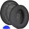 defean Space Q45 - Cuscinetti auricolari di ricambio in tessuto a rete, compatibili con cuffie Anker Space Q45 Adaptive Active Noise Cancelling, tessuto a rete traspirante e schiuma morbida