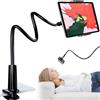 XFLYP Supporto per Telefono, Supporto per Telefono Universale da Scrivania Staffa di Rotazione a 360 °, Lunghezza Totale 80 cm, Supporto Regolabile a Collo d'oca, Braccio Estensibile (nero)
