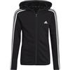 ADIDAS Felpa con cappuccio Adidas Essentials 3-Stripes Full-Zip Black