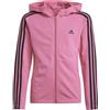 ADIDAS Felpa con cappuccio Adidas Essentials 3-Stripes Full-Zip Pink