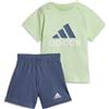 ADIDAS Completo Adidas Essentials Organic Cotton Tee and Shorts Green