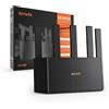 Tenda Router Wi-Fi 7 RE3L (BE3600, dual-band, 2882 Mbit/s a 5 GHz, 688 Mbit/s a 2,4 GHz), sistema Mesh Wi-Fi, 3 porte Gigabit WAN/LAN, antenne verticali non regolabili, 4K-QAM, MLO, NFC, VPN, WPA3, controllo tramite app
