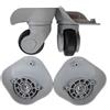 AYXAMO Ruote Trolley Ricambio, Ruote Per Trolley 3 paia di ruote ricambio for valigie, girevoli silenziose, in gomma A08, accessori trolley(Grey Large)