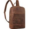 STILORD 'Willis' Grande Zaino Porta Pc in Pelle per Ufficio Viaggio Università Backpack 15 Pollici Zaino Lavoro Uomo e Donna in Vera Pelle, Colore:marrone medio