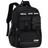 Amythe Zaino Scuola Ragazzi Teen 8 a 18 anni Grande Riflettente Liceo, Nero | Impermeabile Scomparto Laptop Viaggio Leggero Nero Daypack Multitasche Capiente Resistente per Scuola Escursione Tempo Libero