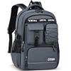 Amythe Zaino Scuola Ragazzi Teen 8 a 18 anni Grande Riflettente, Grigio | Impermeabile Scomparto Laptop Viaggio Liceo Grigio Daypack Multitasche Capiente Resistente per Scuola Escursione Tempo Libero
